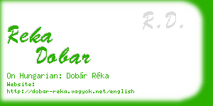 reka dobar business card